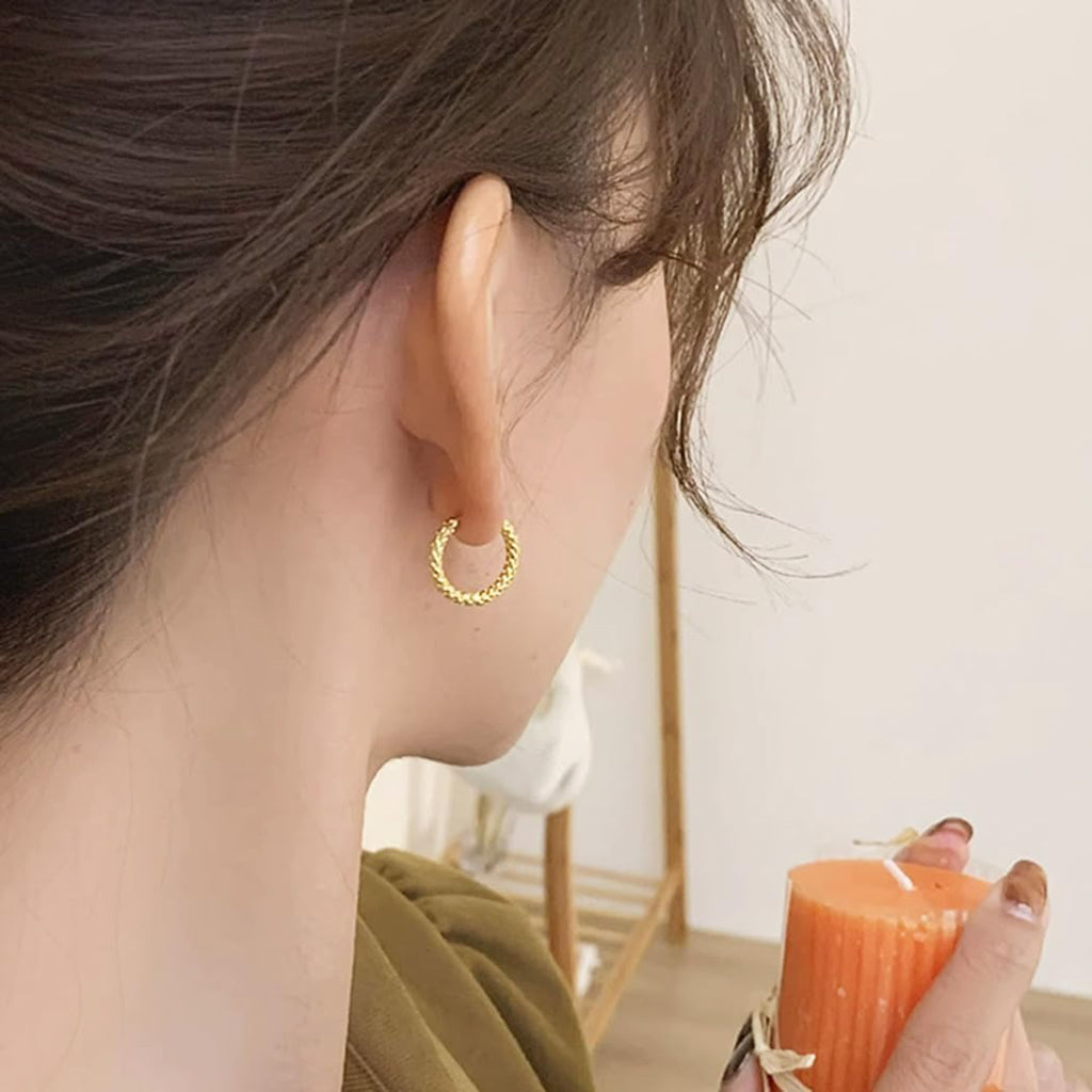 LOMISS BRINCOS FEMININOS OURO BRINCO METAL ARGOLA JEWELLERY