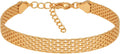 Pulseira Bracelete Esteira Malha Folheada Ouro 18k
