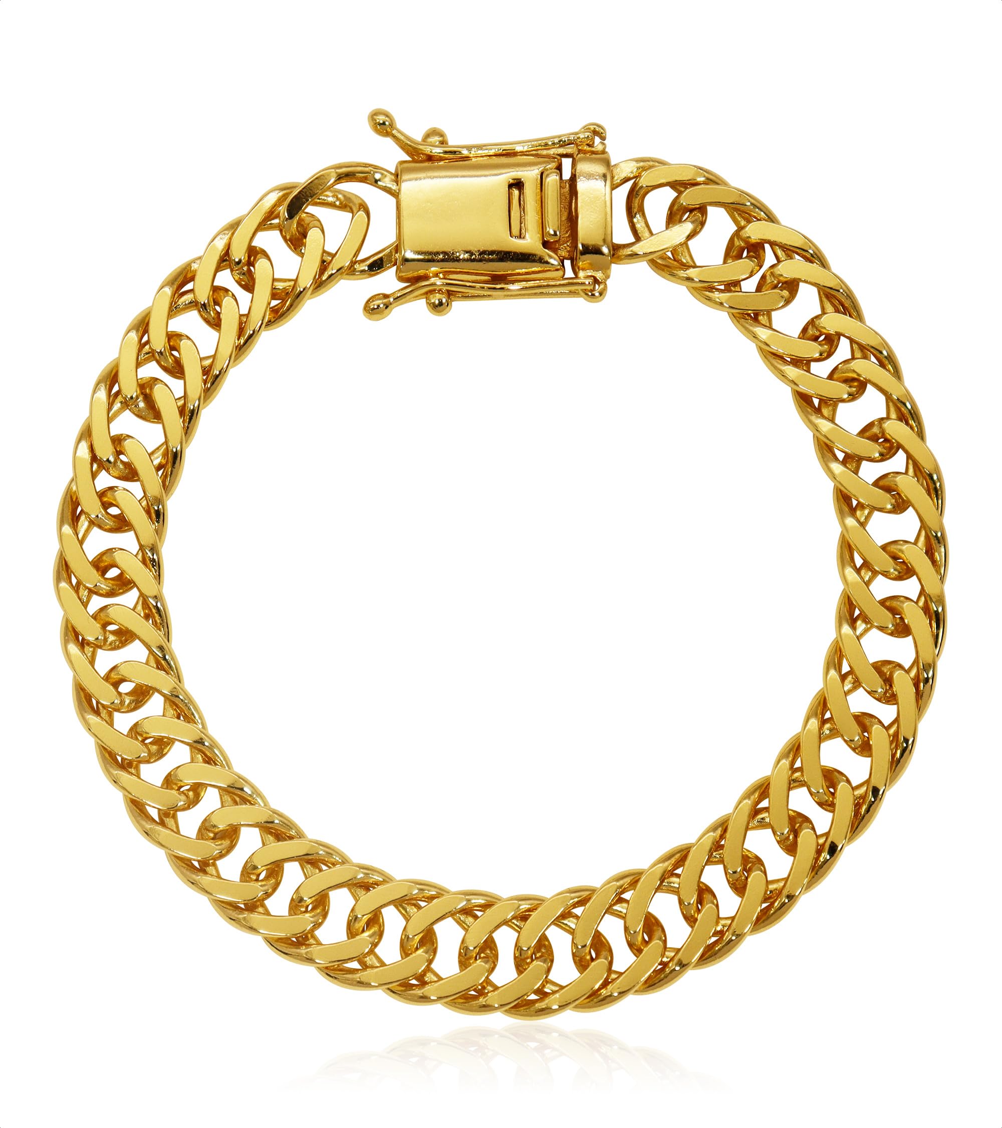 : Pulseira De Moeda Antiga Banhada A Ouro 18k - Grumet 10mm