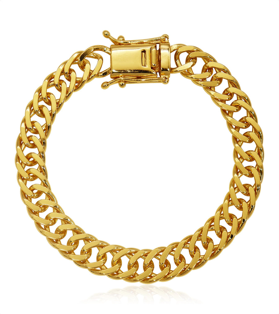 Pulseira Moeda Antiga Banhada Ouro 18k – Grumet 10mm