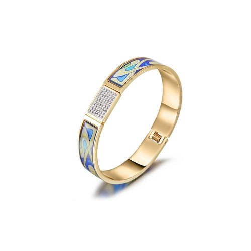 Bracelete Retrô Multicolor Folheado a Ouro 18k