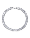 Pulseira Tennis Cravejada Prata 925 Folheada a Ouro 18k